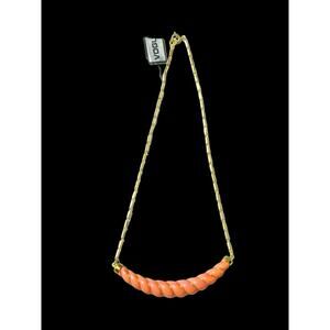 Signed Vogue Coral Necklace NOS Plastic